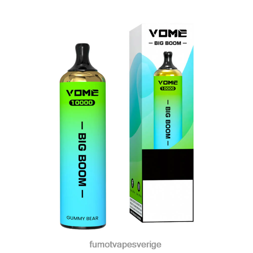 Fumot Vape Price - Fumot Vome Big Boom engångspenna 10000 - 20ml (1 st) jordgubbsvattenmelon is 26VFZN446