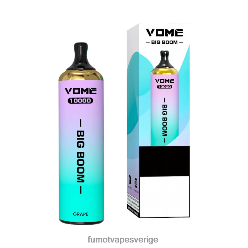 Fumot Vape Price - Fumot Vome Big Boom engångspenna 10000 - 20ml (1 st) jordgubbsvattenmelon is 26VFZN446