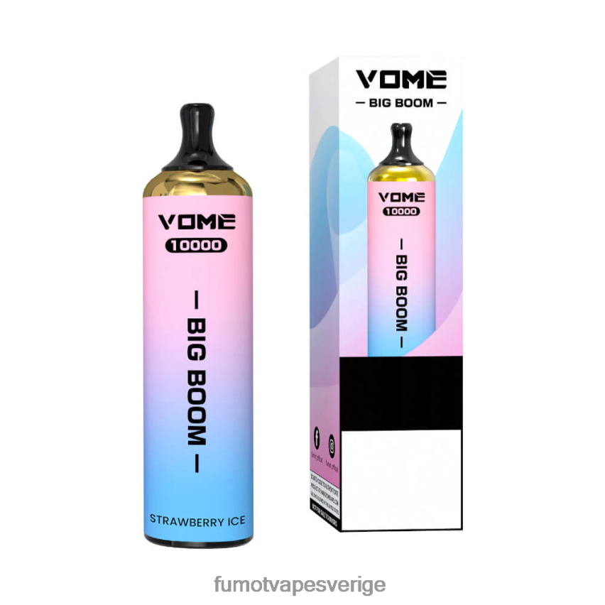 Fumot Vape Price - Fumot Vome Big Boom engångspenna 10000 - 20ml (1 st) jordgubbsvattenmelon is 26VFZN446
