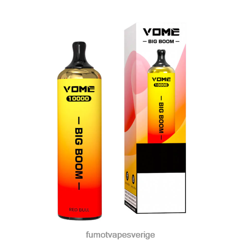 Fumot Vape Price - Fumot Vome Big Boom engångspenna 10000 - 20ml (1 st) jordgubbsvattenmelon is 26VFZN446